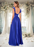 Arabella Ball-Gown/Princess Sweetheart Floor-Length Satin Prom Dresses STIP0025859