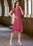 Nylah A-line Cowl Knee-Length Chiffon Cocktail Dress With Ruffle STIP0022243