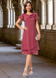 Nylah A-line Cowl Knee-Length Chiffon Cocktail Dress With Ruffle STIP0022243