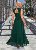 Skyler Beading Ruffle V-Neck Elegant A-line Chiffon Maxi Dresses STIP0022431