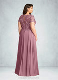 Stella A-Line Boatneck Sequins Chiffon Floor-Length Dress STIP0022619