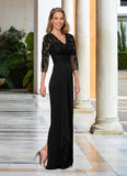 Trinity Sheath Lace Floor-Length Dress STIP0022665