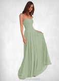 Vicky Box Pleated Chiffon A-Line Dress Dusty Sage STIP0022723