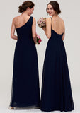 Sleeveless V Neck A-line/Princess Chiffon Long/Floor-Length Bridesmaid Dresseses With Pleated Jessie STIP0025357