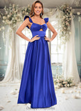 Arabella Ball-Gown/Princess Sweetheart Floor-Length Satin Prom Dresses STIP0025859