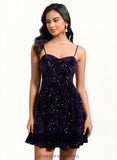 Lorelei A-line Sweetheart Short Sequin Homecoming Dress STIP0025649