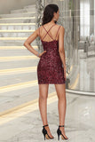 Piper Bodycon Scoop Short/Mini Sequin Homecoming Dress With Sequins STIP0020489