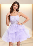 Tess Ball-Gown/Princess Sweetheart Short Tulle Homecoming Dress STIP0025677