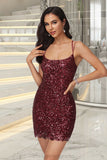 Piper Bodycon Scoop Short/Mini Sequin Homecoming Dress With Sequins STIP0020489