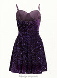 Lorelei A-line Sweetheart Short Sequin Homecoming Dress STIP0025649