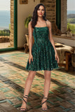 Eliza A-line Scoop Short/Mini Sequin Homecoming Dress With Sequins STIP0020508