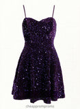 Lorelei A-line Sweetheart Short Sequin Homecoming Dress STIP0025649