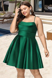 Anabella A-line Cowl Short/Mini Satin Homecoming Dress With Pleated STIP0020511