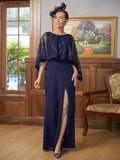 Delaney Sheath/Column Stretch Crepe Scoop Sleeveless Floor-Length Mother of the Bride Dresses STIP0020361