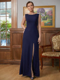 Delaney Sheath/Column Stretch Crepe Scoop Sleeveless Floor-Length Mother of the Bride Dresses STIP0020361