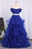 2024 New Arrival A Line Prom Dresses Tulle With PEYJ5758