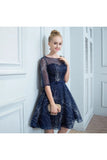 A Line Homecoming Dresses Short Half PZC7XBGB