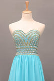 2024 New Arrival Prom Gown A-Line Sweetheart Sweep/Brush Chiffon With P1KH3RCG