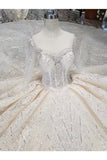 Ball Gown Wedding Dresses Scoop Top Quality Tulle Beading PRSR9PC7