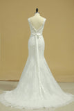 2024 New Arrival Straps Tulle Column Wedding Dresses With PGDTS24B