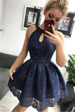 Lace Homecoming Dress Simple Sleeveless Short PL462G62