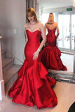 2024 New Arrival Evening Dresses Mermaid Sweetheart Satin P7NBXK18