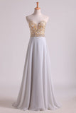 2024 Prom Dresses Sweetheart A Line With Beads Floor PM5PM9CR