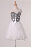 2024 Homecoming Dresses Sweetheart Beaded Bodice A Line PH4N3ZZ1