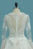 2024 Gorgeous Wedding Dresses Scoop Tulle With Beadings Zipper Back P83BBHBS