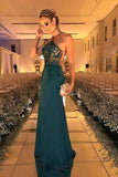 Halter Beaded Evening Dress Fashion Prom Dress Sexy Custom Made Prom Dresses