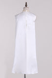 2024 New Arrival High Neck Satin With Beading Sheath P9JHN2FZ