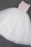 2024 Flower Girl Dresses Scoop With Beading A PBJ8F9YP