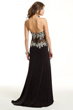 2024 Prom Dresses Mermaid/Trumpet Black Sweetheart Chiffon With PX7R6LQK