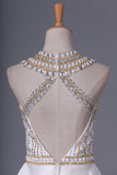 2024 New Arrival Scoop Beaded Bodice Homecoming Dresses A Line PCS564ZT