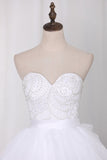 2024 Wedding Dresses Sweetheart Beaded Bodice Court PPHNZCM2