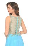 2024 Prom Dresses Scoop Chiffon With Beading A PTPS21JR