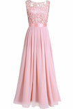 Wedding Bridesmaid Dress Chiffon Elegant Floor Length P8CEZG2S