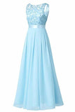 Wedding Bridesmaid Dress Chiffon Elegant Floor Length P8CEZG2S