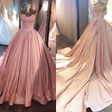 Ruffles Appliques Wrapped Chest Strapless Long Train Stain Prom Dresses