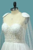 2024 Sweetheart Wedding Dresses A Line Tulle With PXAHYHG2