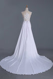 2024 Sheath Wedding Dresses Scoop With Stretch Satin PB29843C