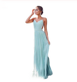 Charming Green Chiffon Backless Sexy Sweetheart Prom Dress Long Evening Dresses