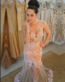 Charming Lace Real Made Prom Dresses Long Evening Dresses Prom Dresses On Sale