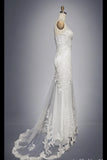 Tulle Appliques Wedding Dresses V Neck P9E6464Q