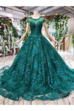 Ball Gown Wedding Dresses Scoop Aline Top Quality Appliques Tulle Beading PTP9HXHM