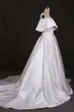 Stunning Off the Shoulder Strapless Ball Gown Long Wedding Dresses, Wedding Gowns STI15440