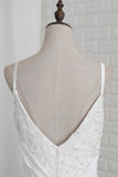 2024 Classic Spaghetti Straps Elastic Satin Bridal PZF6QLRT