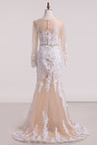 2024 Tulle Wedding Dresses Bateau With PDFKYXD9