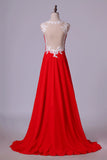 2024 Prom Dresses Straps A Line Floor Length PTD4FBA6