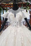 Gorgeous Ball Gown Big Wedding Dresses Princess Bridal Dress With STIPRBJ5CLK